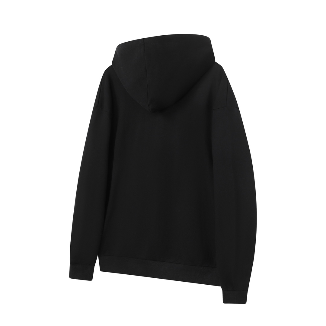 CELINE Triomphe hoodie in cotton and cashmere (2Y377450I-09ME）