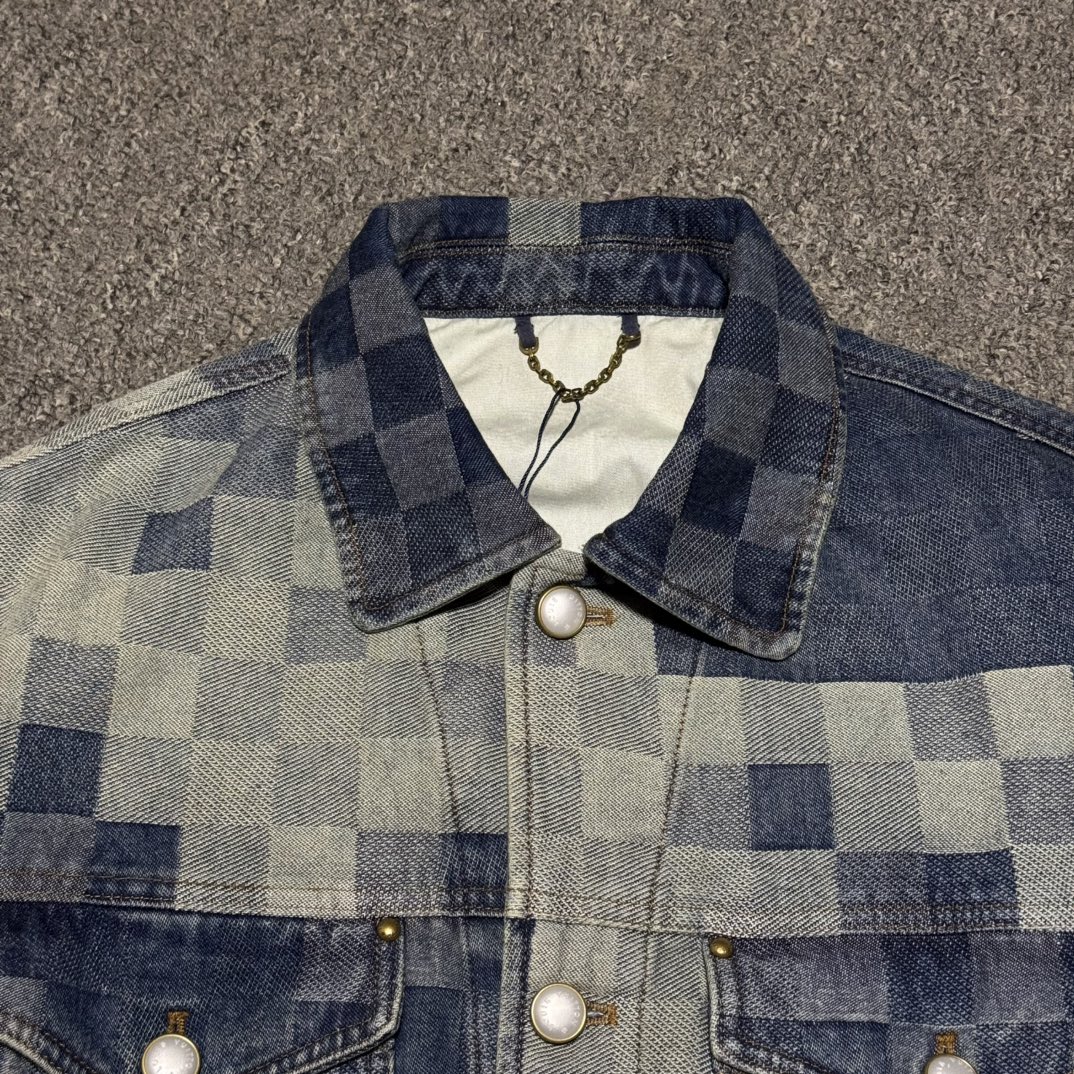 Louis Vuitton  Damier Classic Denim Jacket - Ready-to-Wear（1AFHUW）