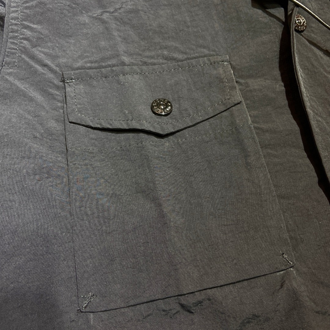 Stone Island Garment Dyed Hooded Button Overshirt（721512408-V0058）