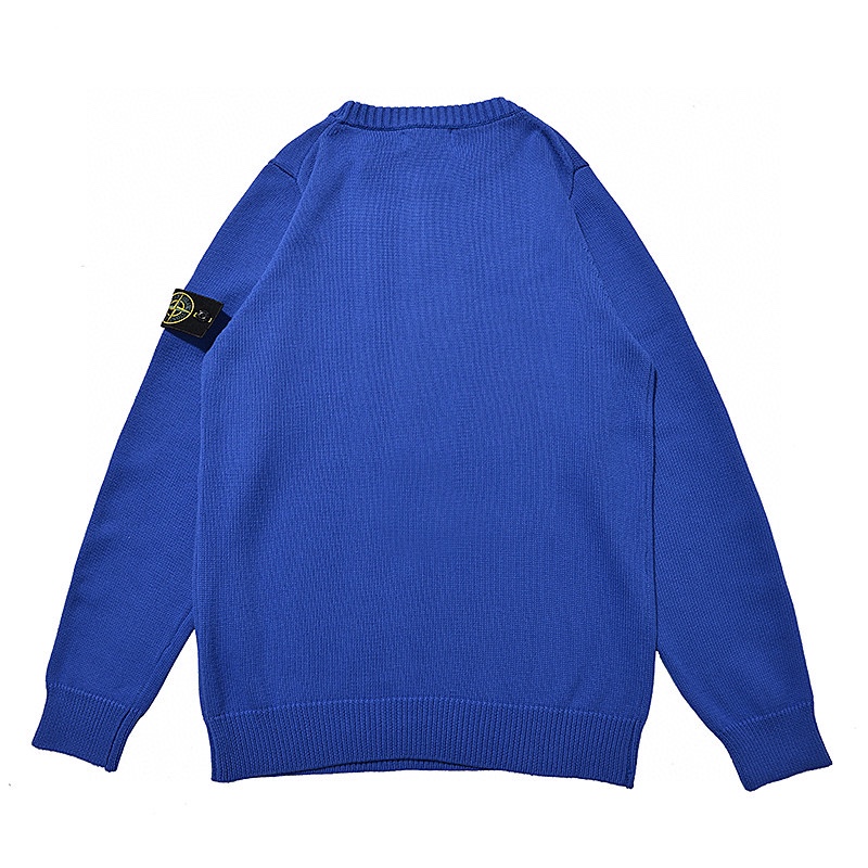 Stone Island 503A7 Wappen Patch Men's Knit（7515503A7-V0099）