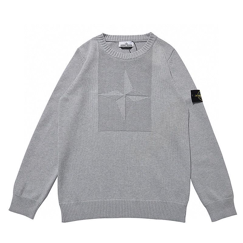 Stone Island 503A7 Wappen Patch Men's Knit（7515503A7-V0099）