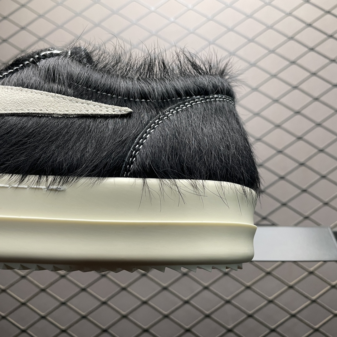 Rick Owens Suede leather sneakers(RR01D3897LHLLVS-911)