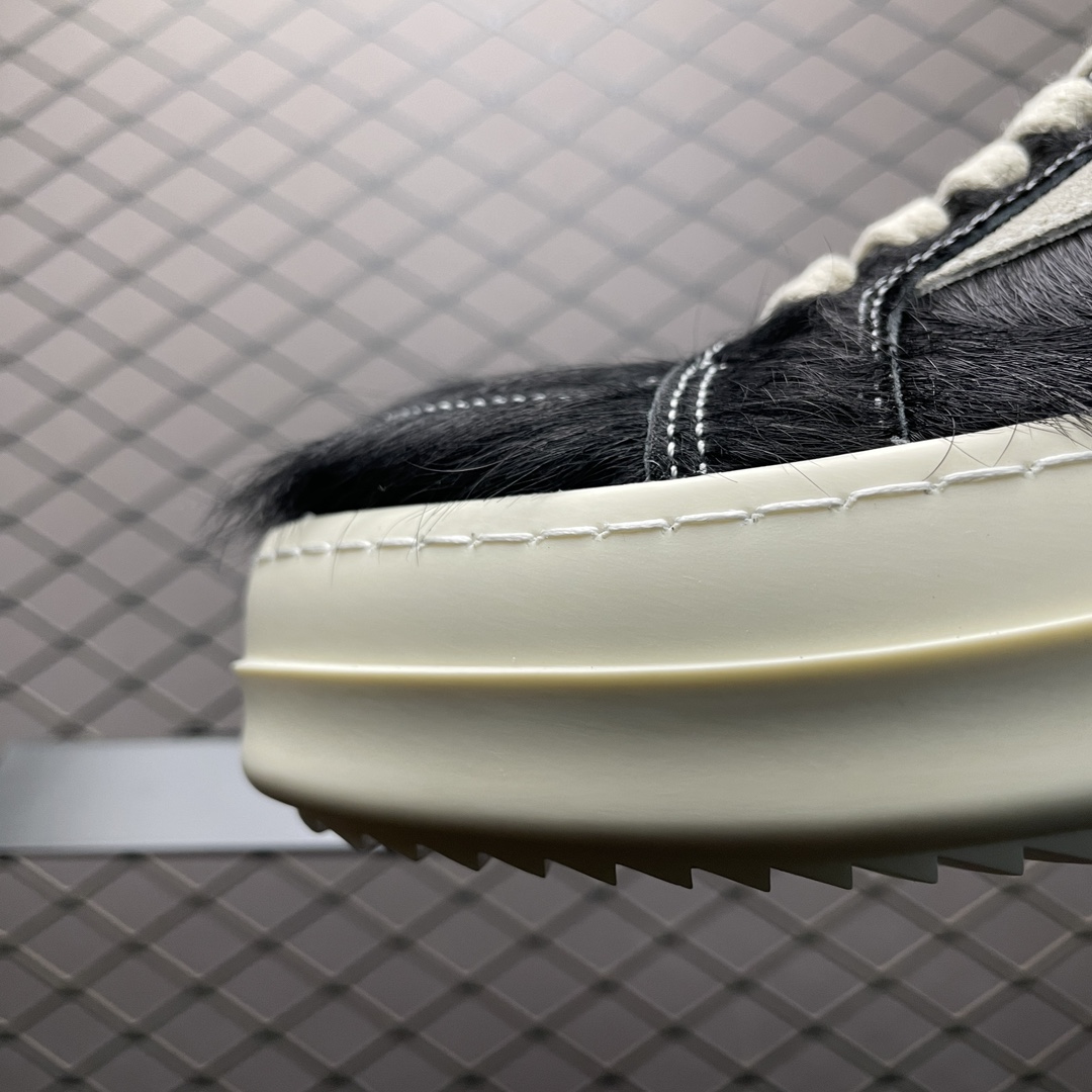 Rick Owens Suede leather sneakers(RR01D3897LHLLVS-911)