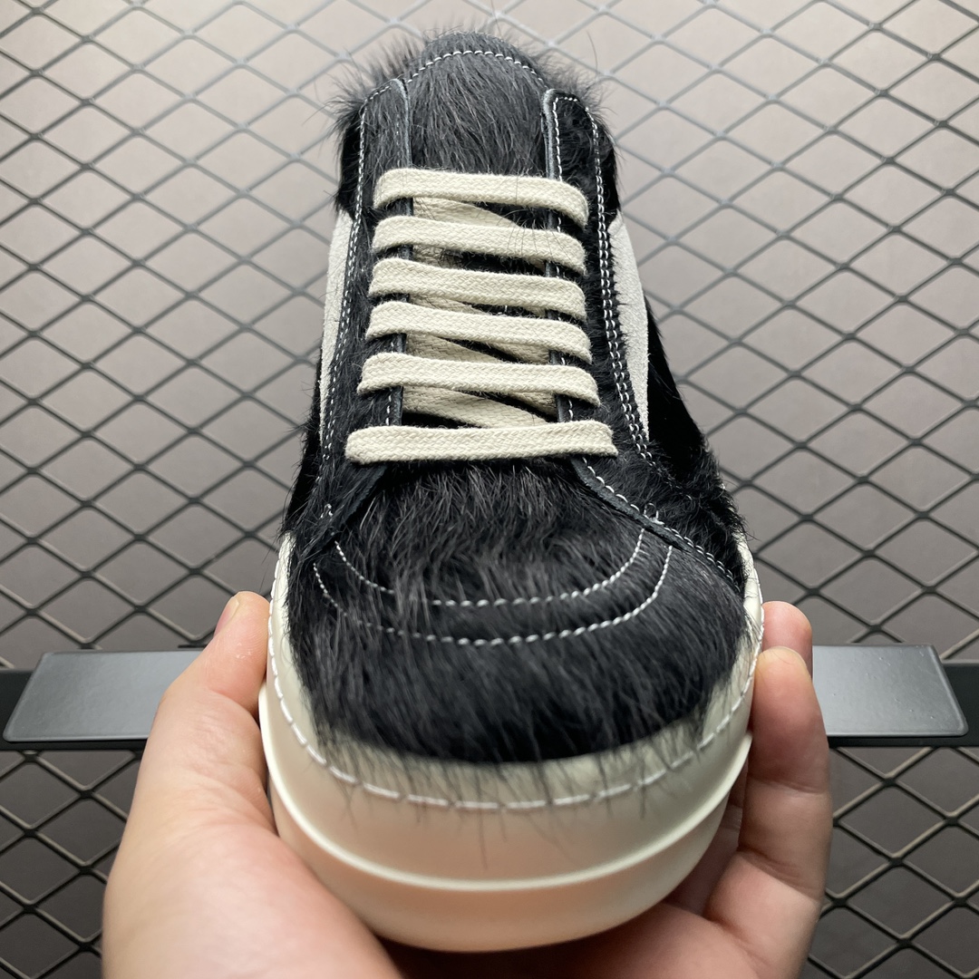 Rick Owens Suede leather sneakers(RR01D3897LHLLVS-911)