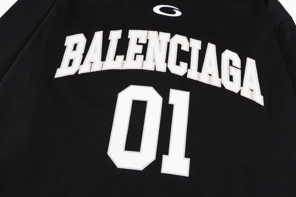 BALENCIAGA  Men's Basketball Series - Long Sleeve T-Shirt, Large Fit (796917TRVW99016）
