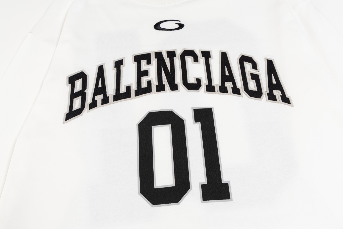 BALENCIAGA  Men's Basketball Series - Long Sleeve T-Shirt, Large Fit (796917TRVW99016）