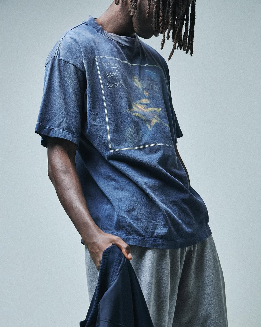 SAINT Mxxxxxx X cactus plant flea market SS TEE   (SM-YS1-0000-C03）