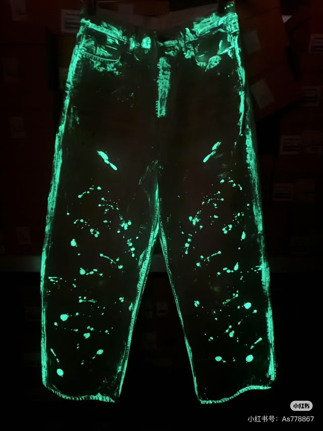 Acne Studios 1981M Baggy Fit Jeans 'Mint Green' (B00394-MINT GREEN）