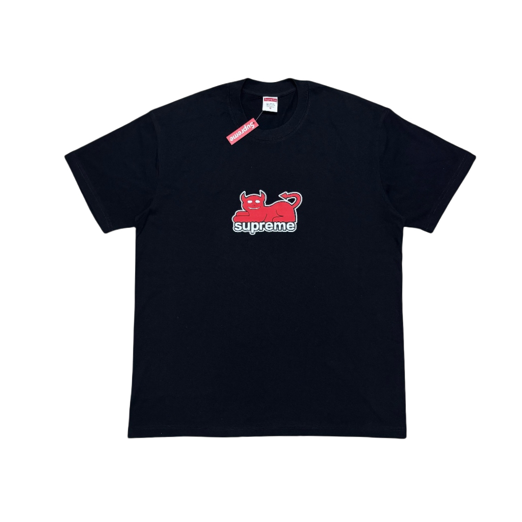 Supreme x Toy Machine Devil Cat T-Shirt 'Black Red'  (SUP-SS24-069）