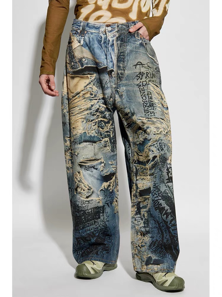 Acne Studios Super Baggy Fit Jeans for Men (BK0679-863）