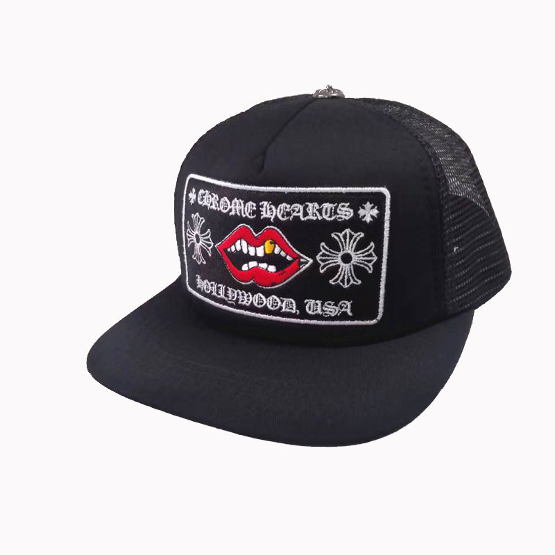 CHROME HEARTS Chomper Hollywood Trucker Hat Cap Metal material (non-silver)（CH200514）