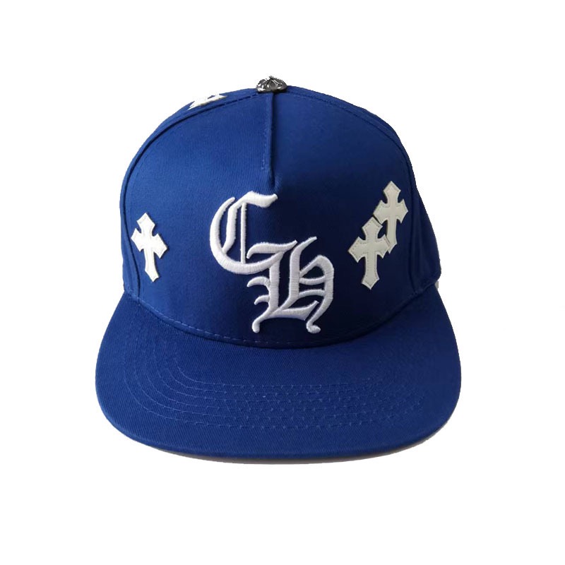 CHROME HEARTS Crosspatch Baseball Cap Blue Metal material (non-silver)（CH200515）