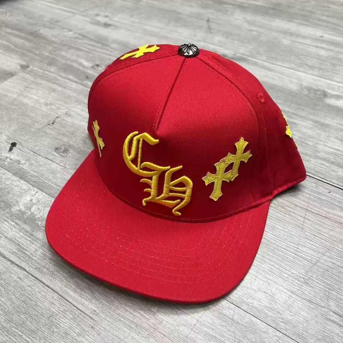 CHROME HEARTS Crosspatch Baseball Cap Blue Metal material (non-silver)（CH200515）