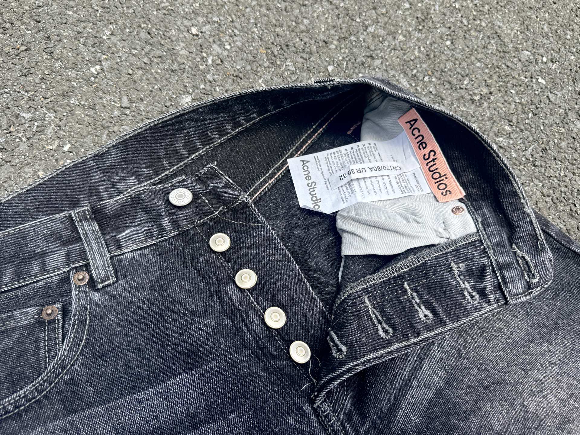 Acne Studios 2021M Loose Fit Jeans (B00363-900）