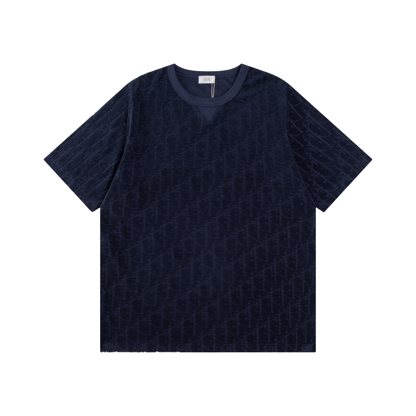 Dior Oblique T-Shirt Relaxed Fit In Terry Cotton Jacquard（113J692A0614-C575）