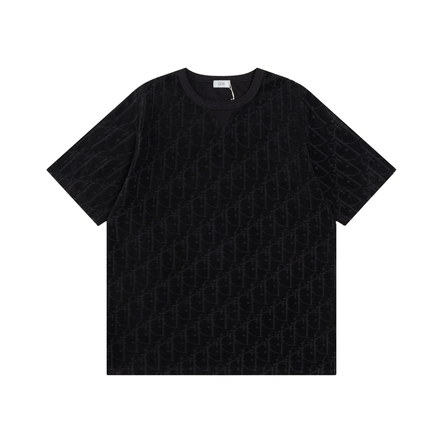 Dior Oblique T-Shirt Relaxed Fit In Terry Cotton Jacquard（113J692A0614-C575）