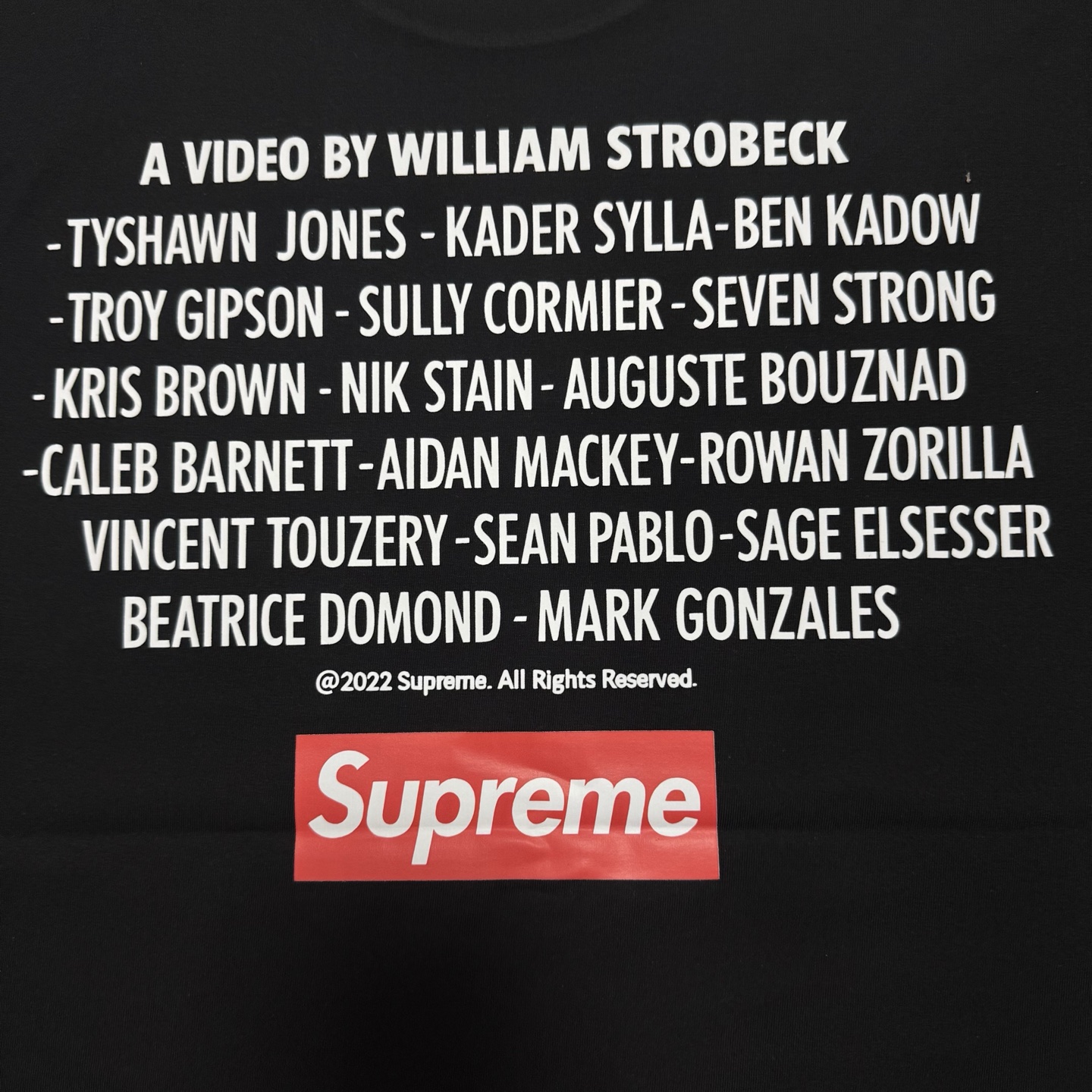 Supreme FW22 Week 14 Play Dead Tee (SUP-FW22-784）