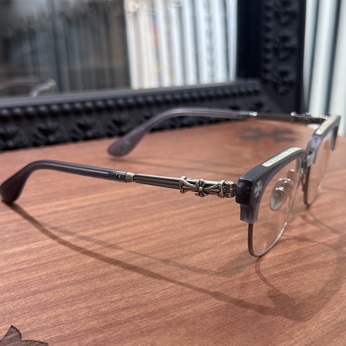 【Chrome Hearts】 Bonennoisseur II Black Brushed Silver (CHROME HEARTS 422)