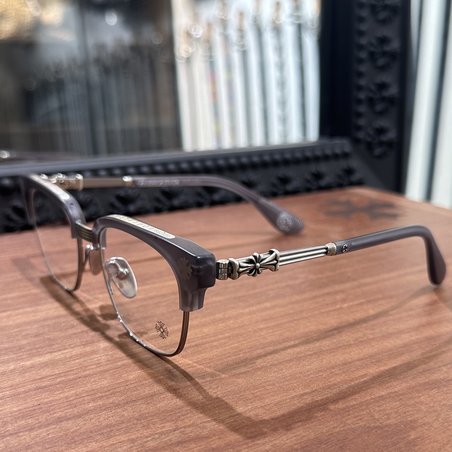 【Chrome Hearts】 Bonennoisseur II Black Brushed Silver (CHROME HEARTS 422)