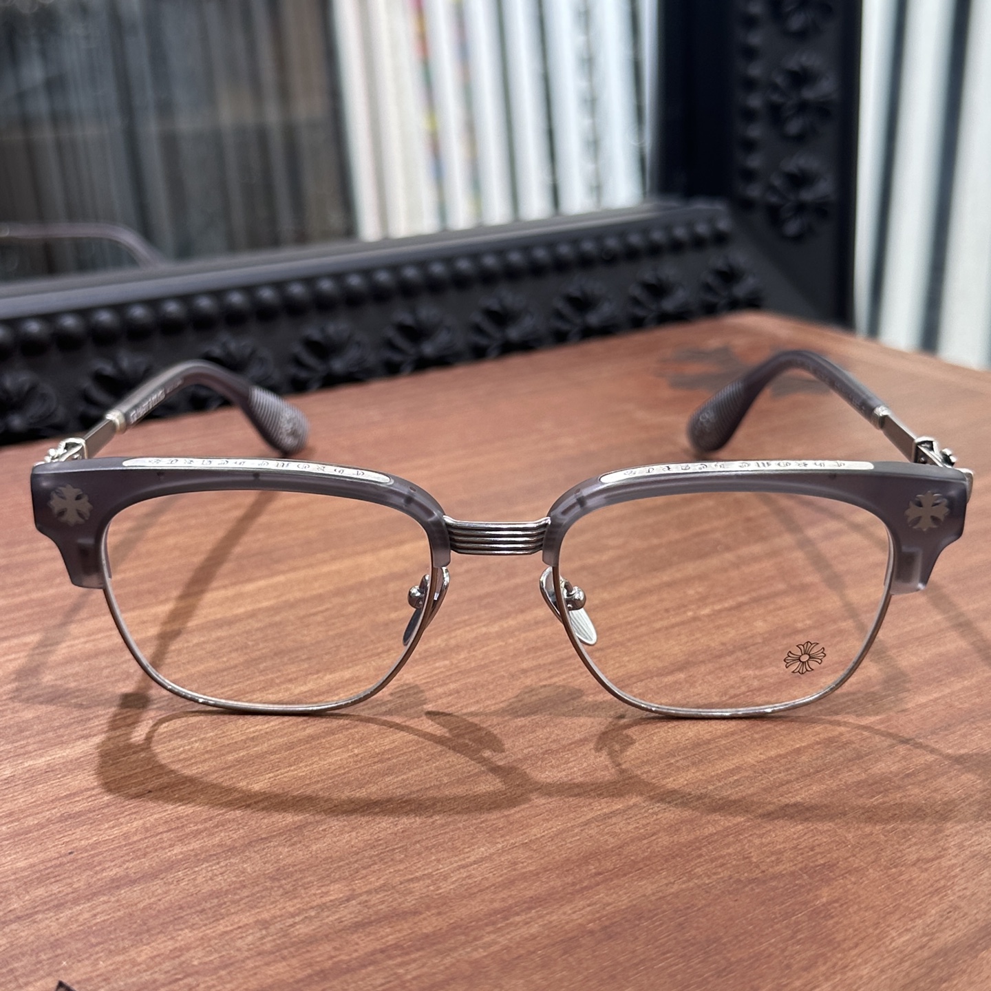 【Chrome Hearts】 Bonennoisseur II Black Brushed Silver (CHROME HEARTS 422)