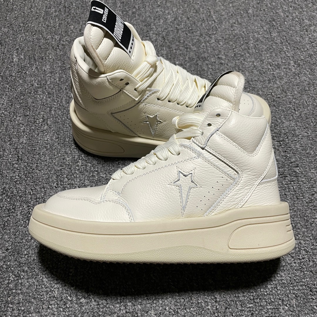 RICK OWENS DRKSHDW x Converse TURBOWPN Retro Basketball Shoes "White" (172343C)