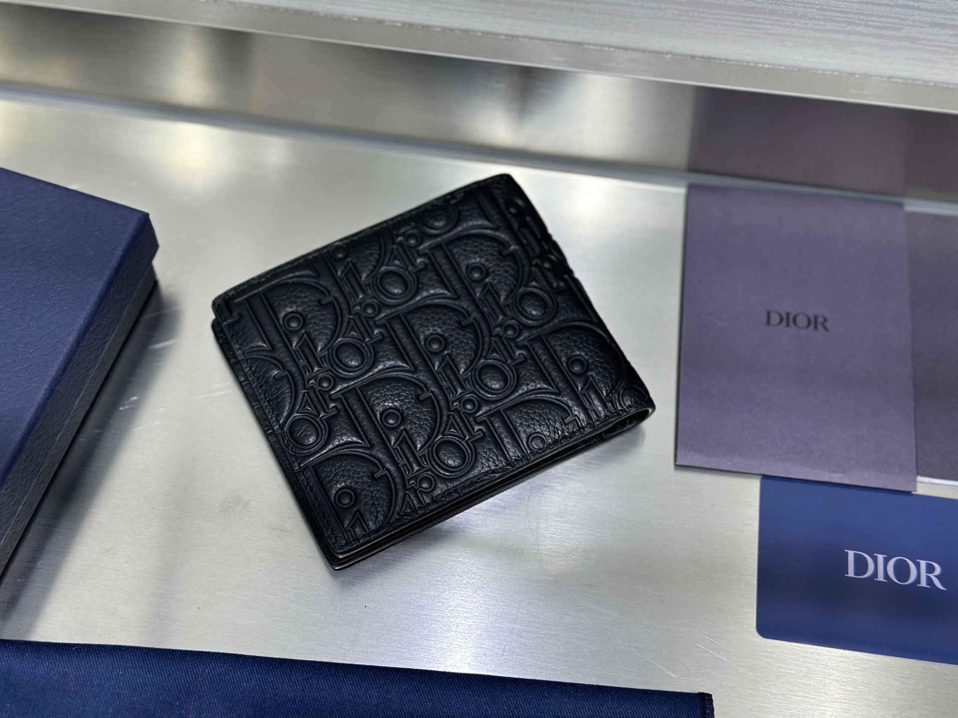 DIOR Logo folding wallet（2OBBC027YSE-H05E）