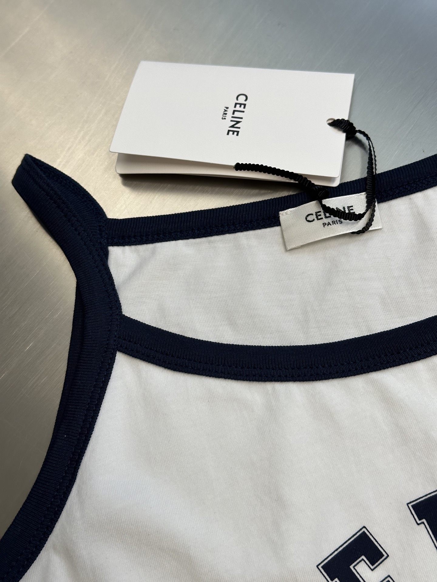 CELINE Triomphe logo camisole （RX0AQ507Z-GBS3）