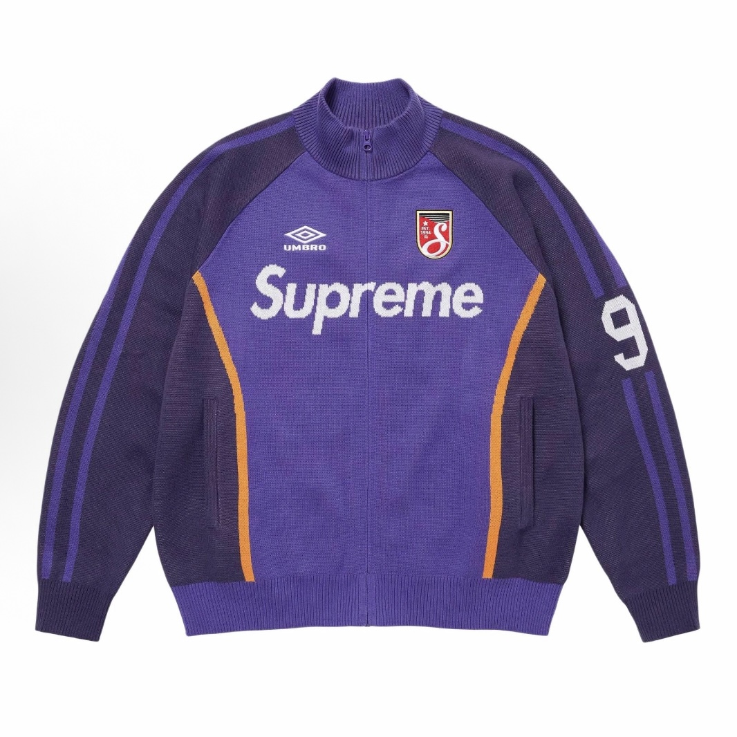 Supreme x Umbro Zip Up Sweater Purple 25SS（SUP-SS25-236）