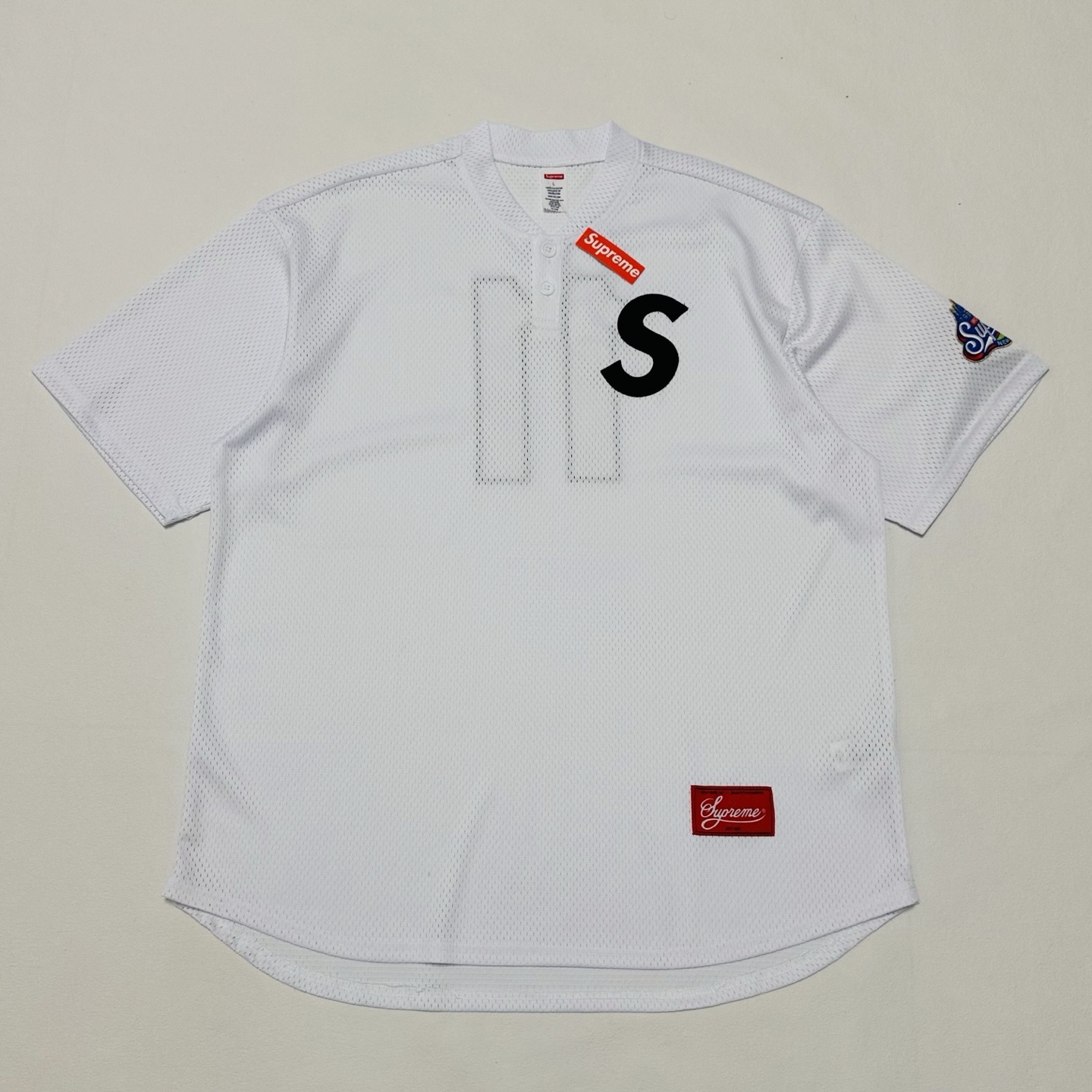 SUPREME 24FW S LOGO BASEBALL HENLEY TEE（SUP-FW24-005）