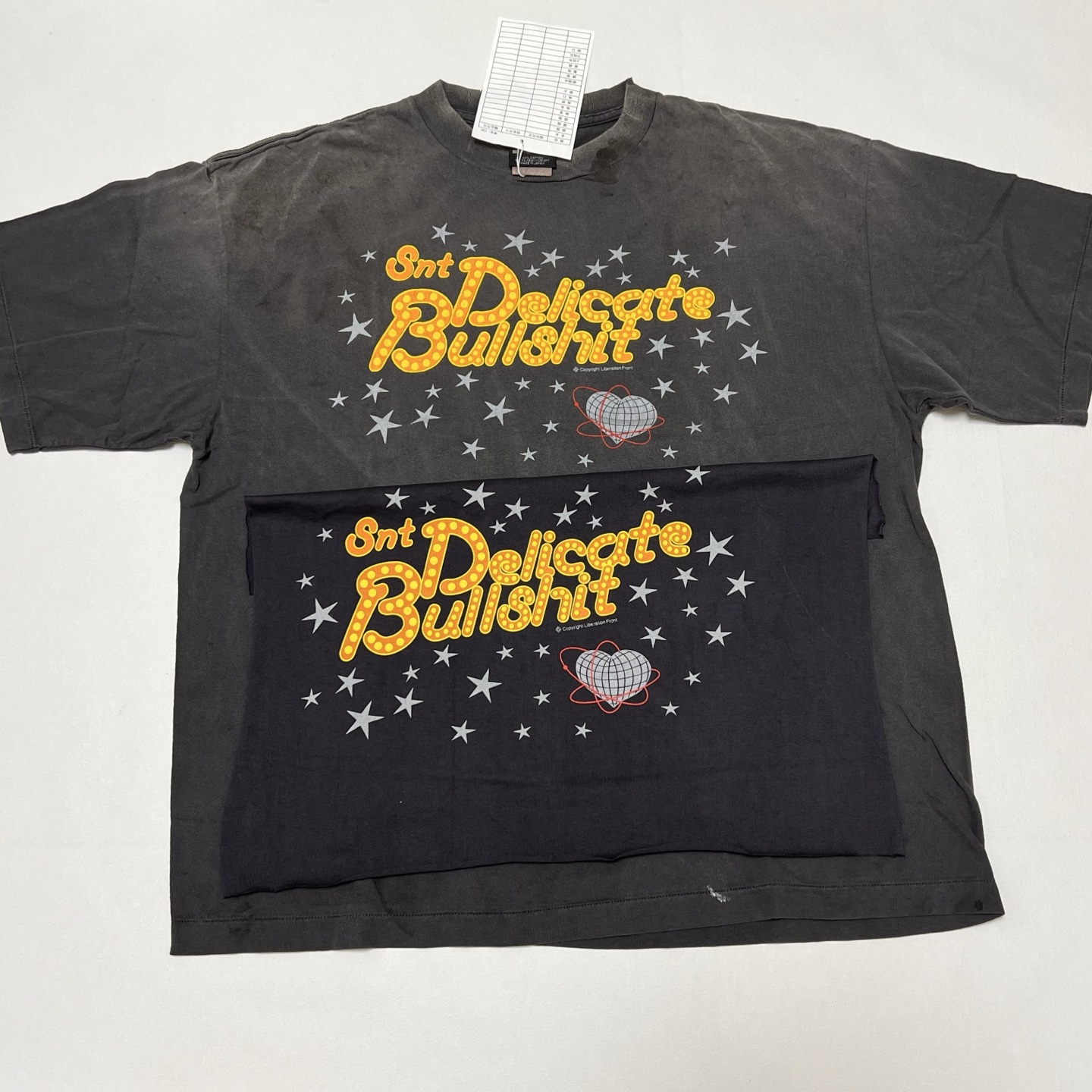 SAINT M×××××× Saint Michael DELICATE BULLSHIT SS TEE  (SM-HR8-0000-003）