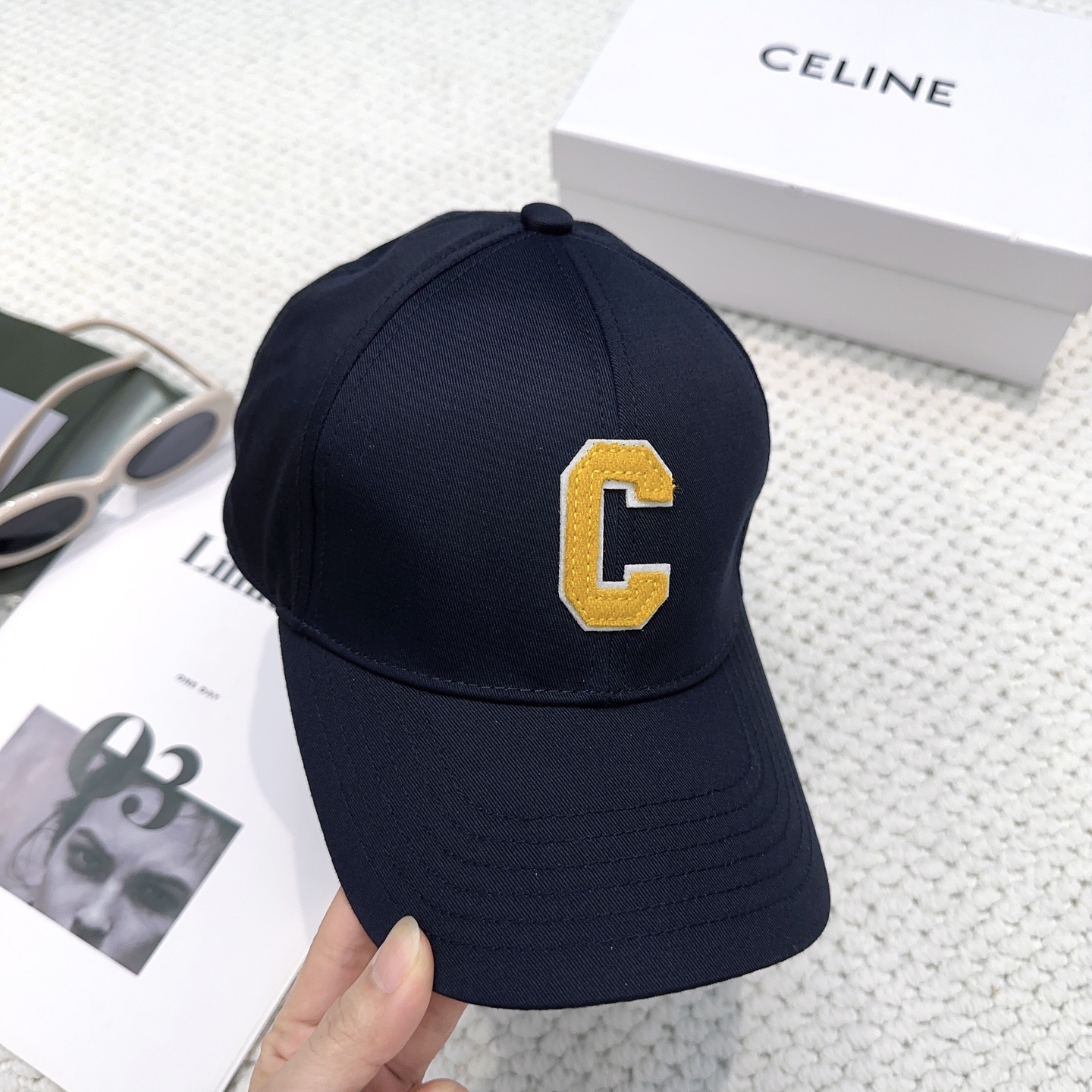 CELINE Initial Baseball Cap （AA02T239D.FYT8）
