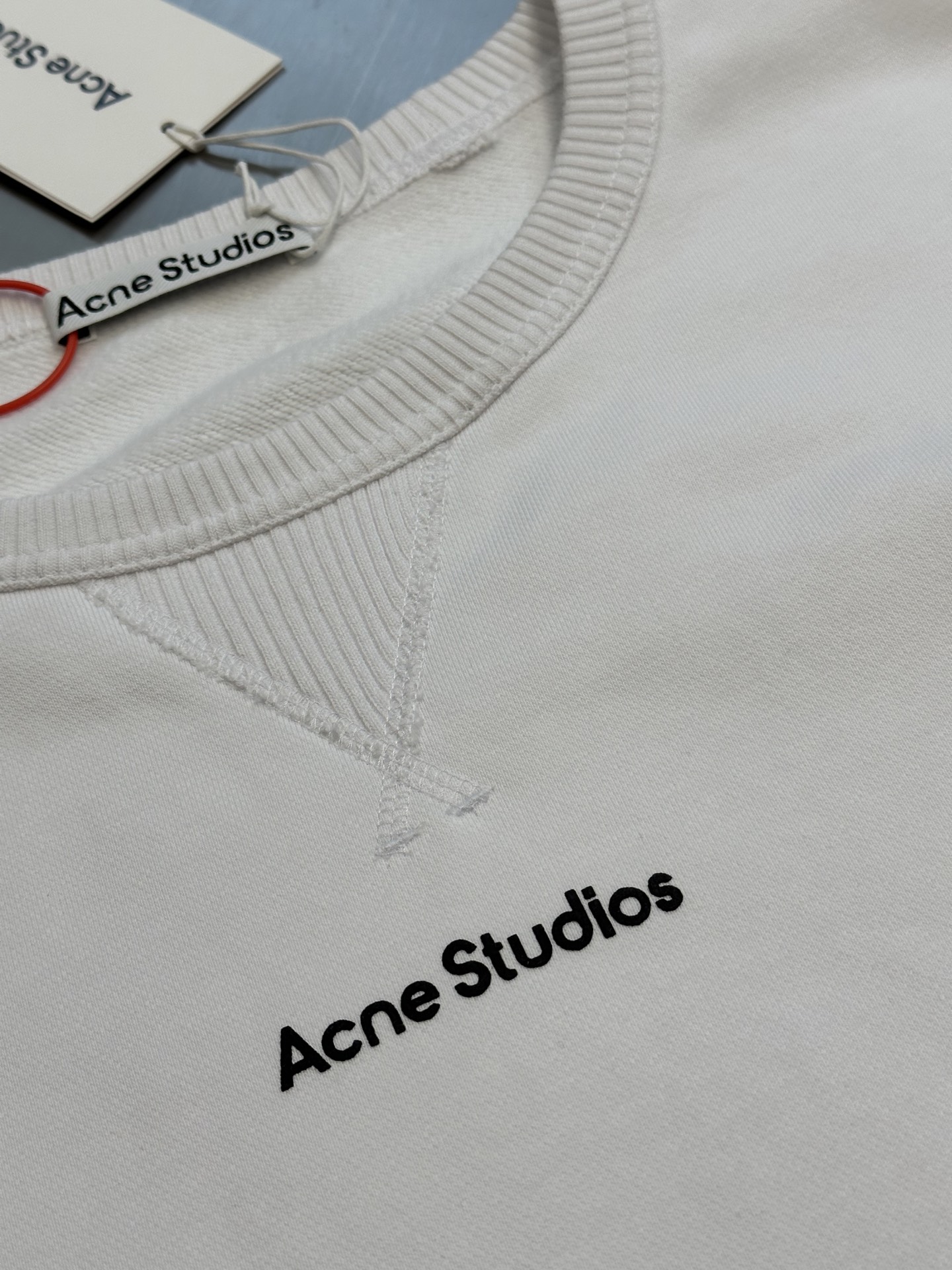 ACNE STUDIOS Logo Man to Man - Black (CI0169-900）