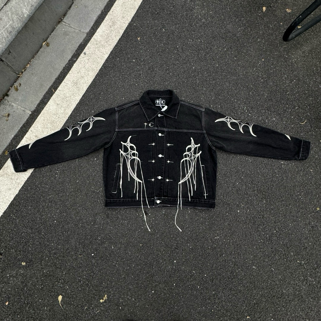 THUG CLUB Tribal Tree Denim Jacket（TCFW-100-01）