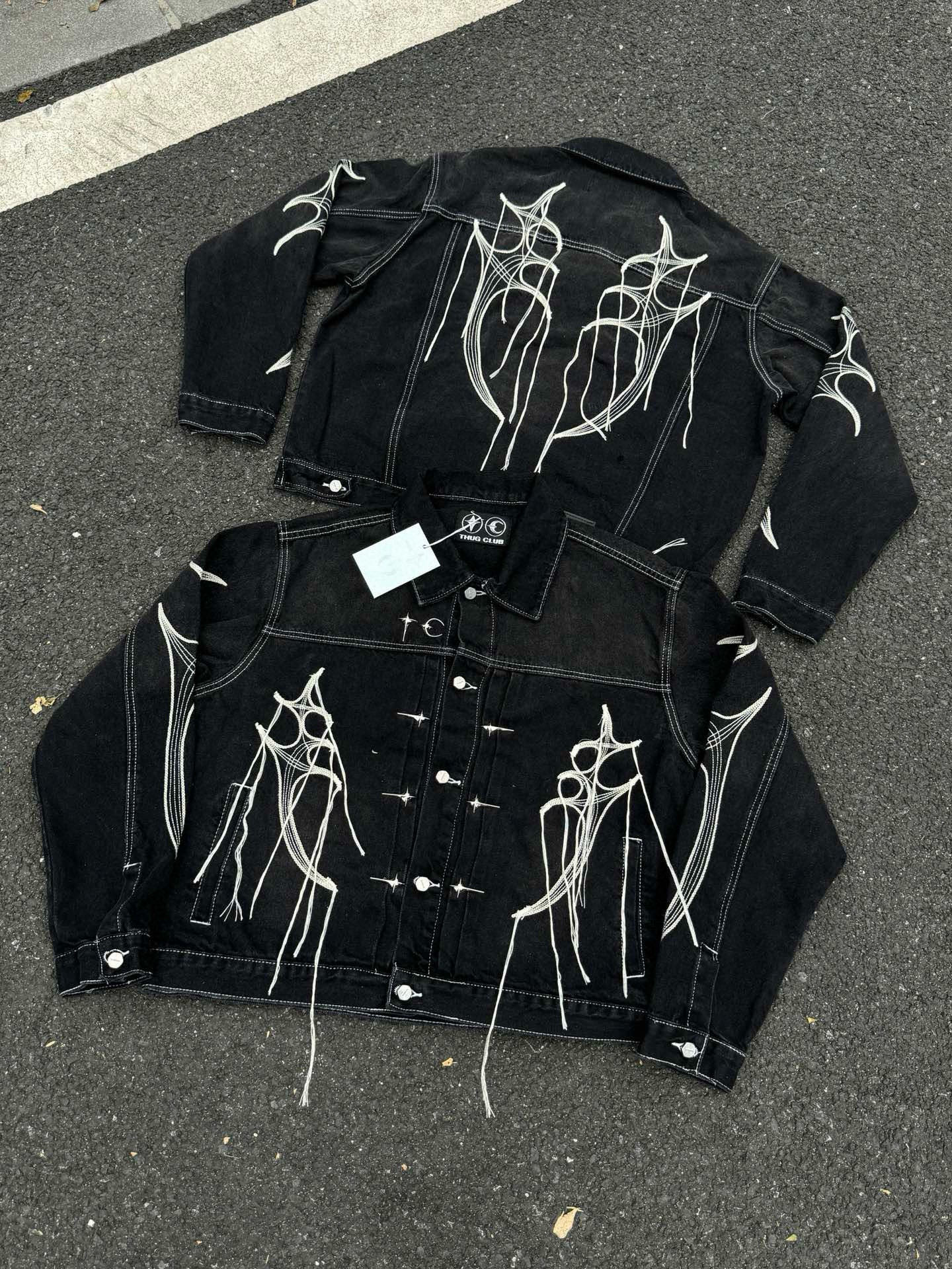 THUG CLUB Tribal Tree Denim Jacket（TCFW-100-01）