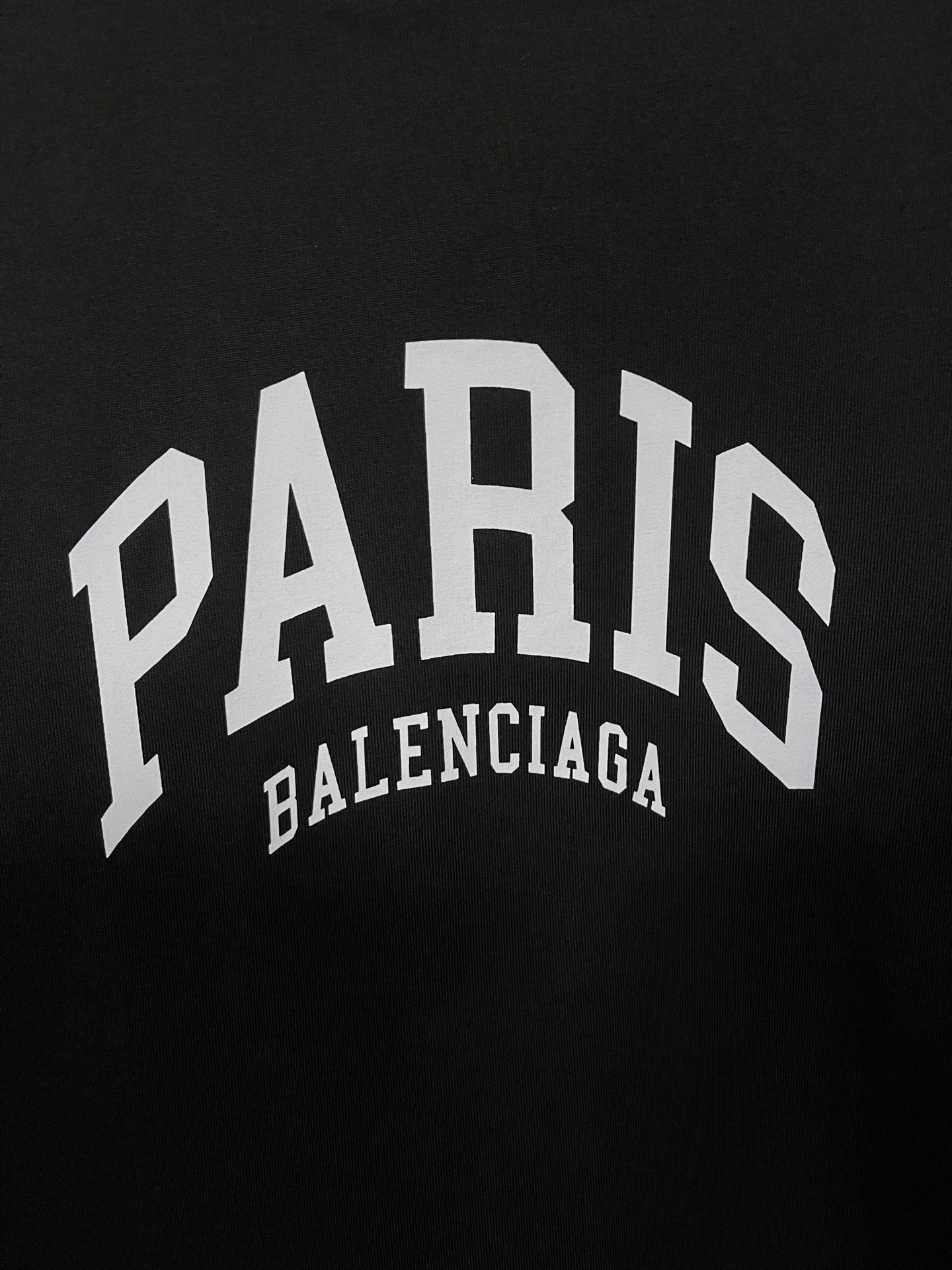 BALENCIAGA MENS Cities Paris T-shirt Medium Fit "Black/White"（612966TLVL71070）
