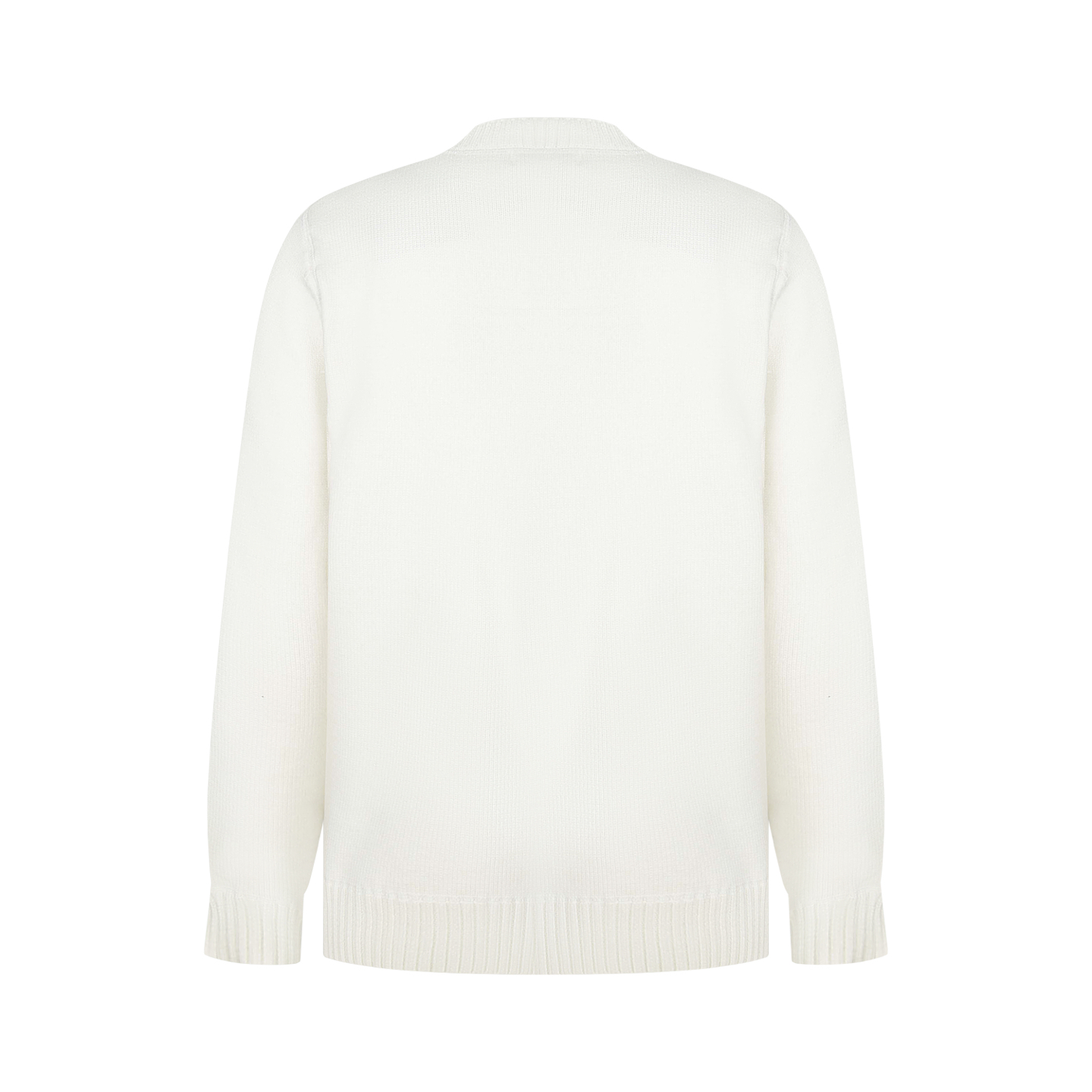 Prada Wool And Cashmere Crew-Neck Sweater With Embroidered Logo Black (UMB223-1YMW-F0002-S-211）