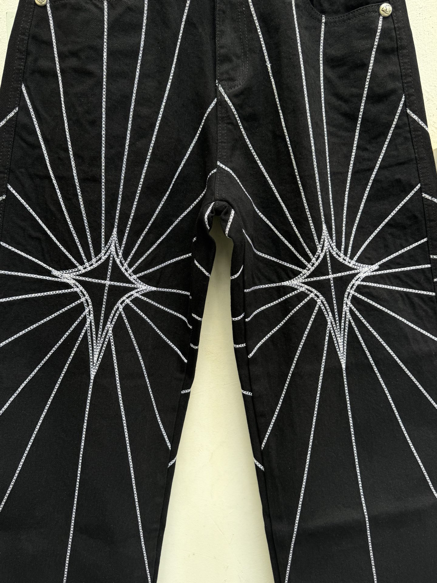 THUG CLUB denim embroidered pants（TC23PT0103）