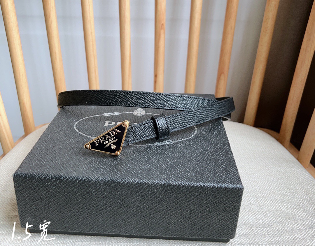 PRADA Saffiano leather belt（1CC621_053_F0007）