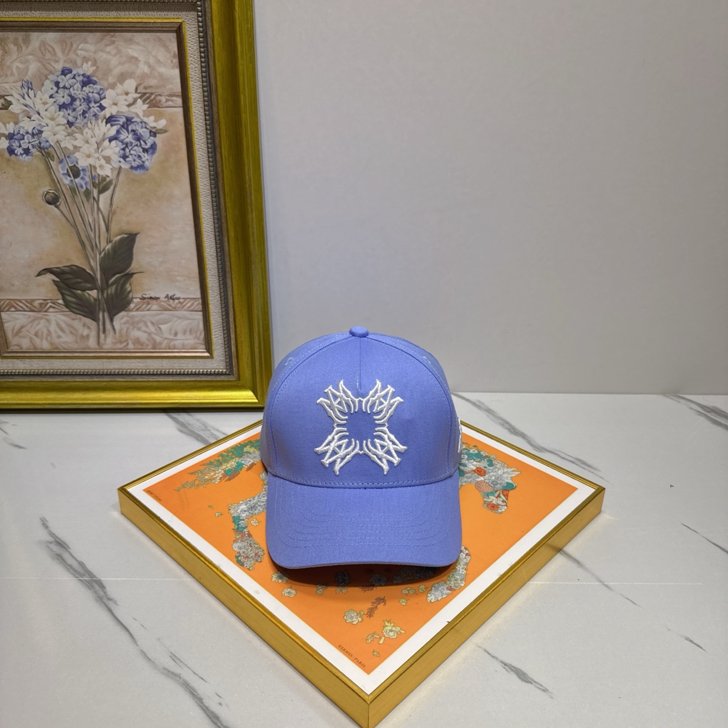 AMIRI MA Quad Logo Canvas Hat（AMHACP1019）