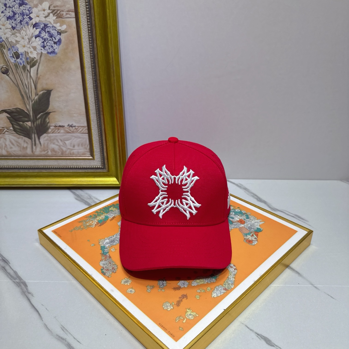 AMIRI MA Quad Logo Canvas Hat（AMHACP1019）