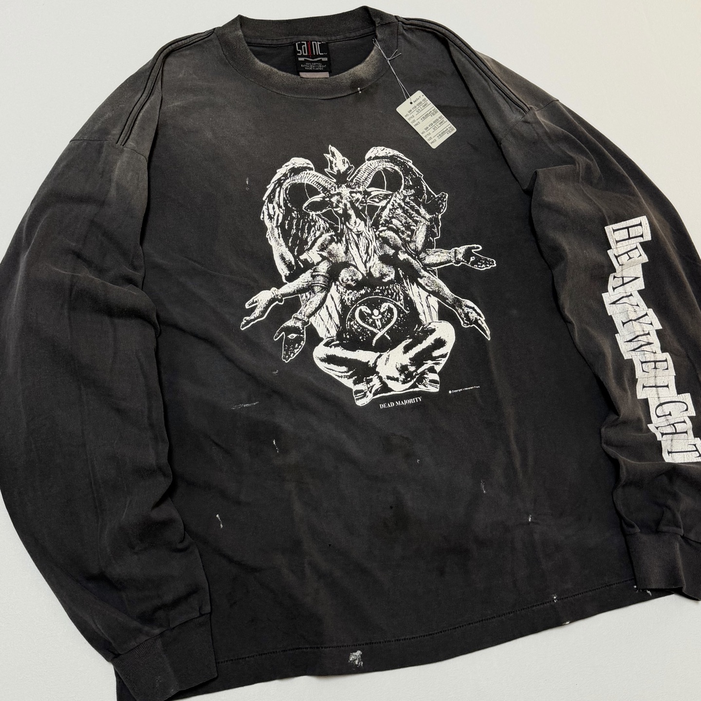 SAINT Mxxxxxx LS TEE/HEAVY WEIGHT/BLACK (SM-HR1-0000-033）