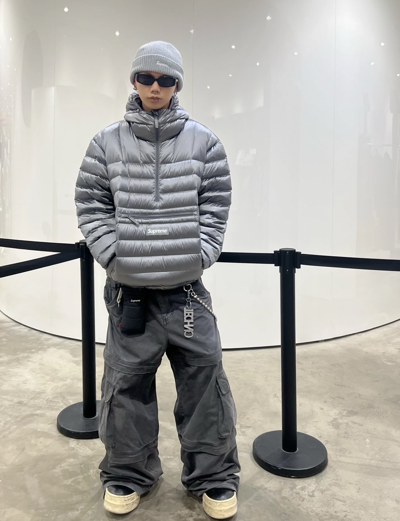 Supreme Micro Down Half Zip Hooded Pullover（SUP-FW25-172）