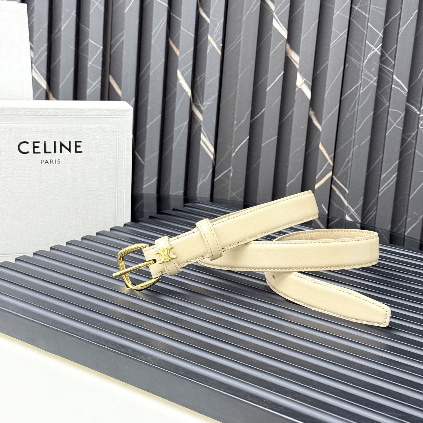 CELINE MEDIUM 25MM VIVIENNE BELT（45BNN3A0138NO）