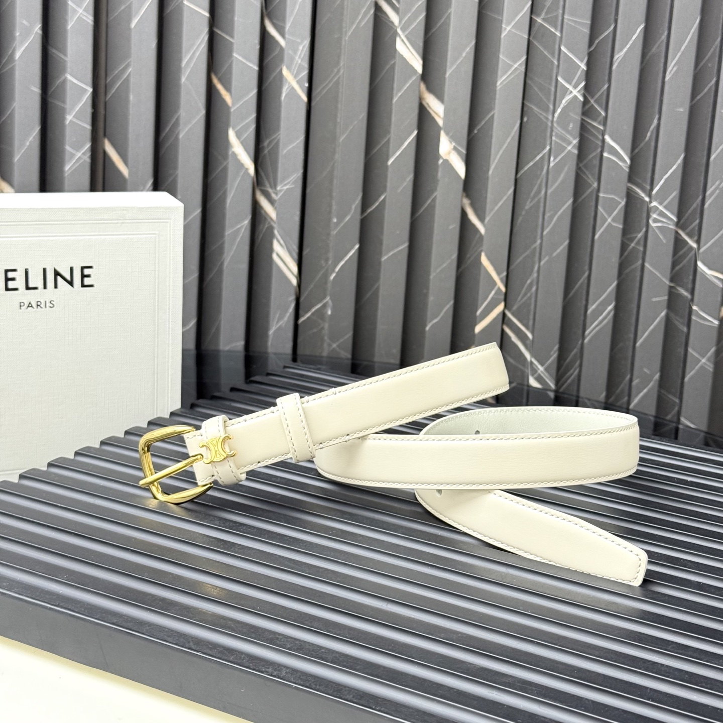 CELINE MEDIUM 25MM VIVIENNE BELT（45BNN3A0138NO）