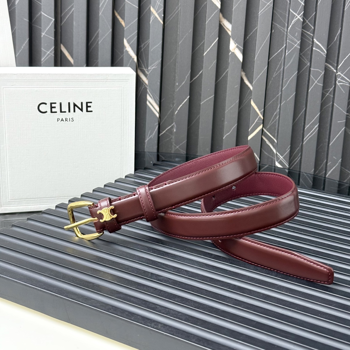 CELINE MEDIUM 25MM VIVIENNE BELT（45BNN3A0138NO）