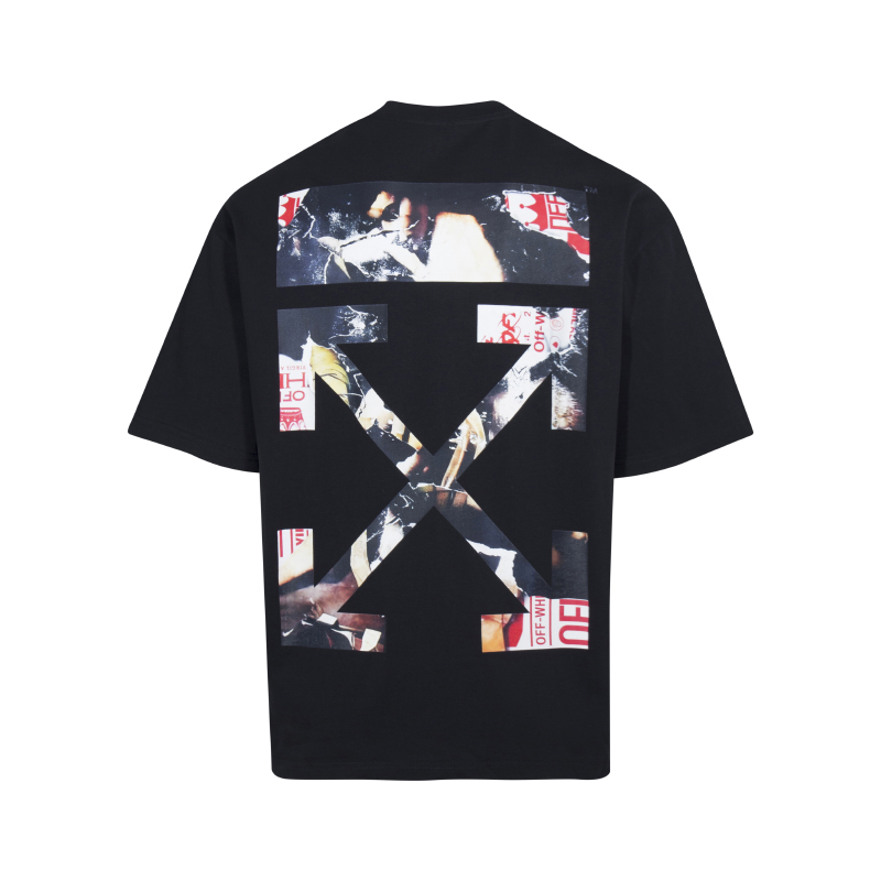 Off-White Logo Print Crew Neck T-Shirt (MAA120F5J00U0110）