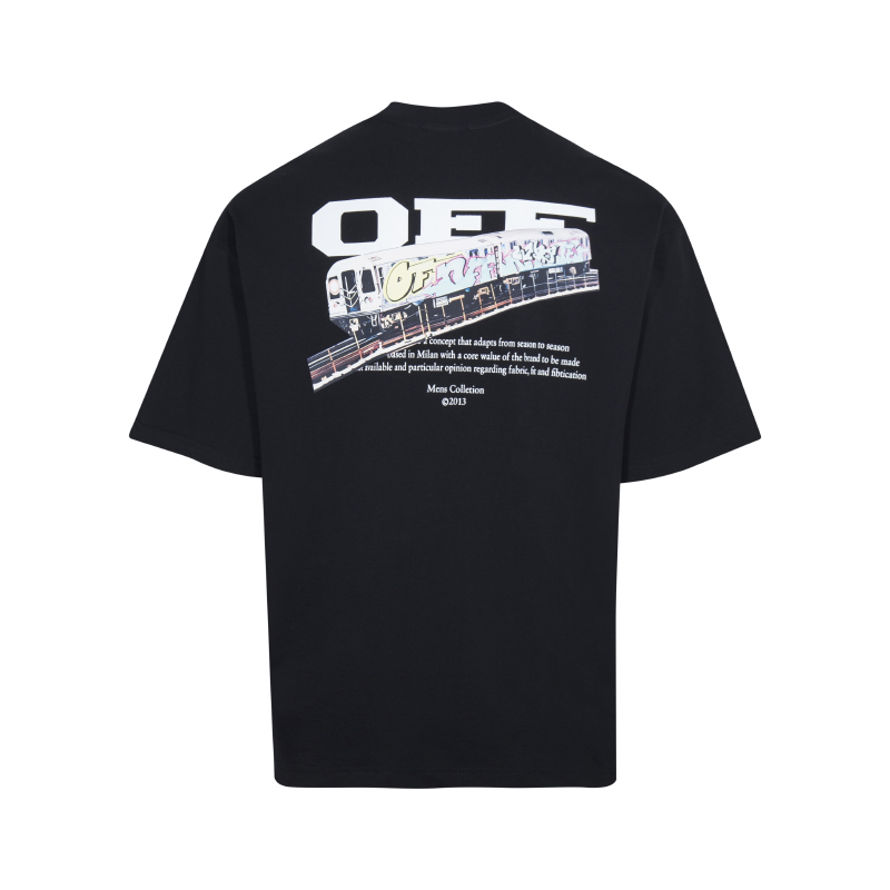 Off-White Train Off Skate S/S Tee (OMAA120F25JER0040110）