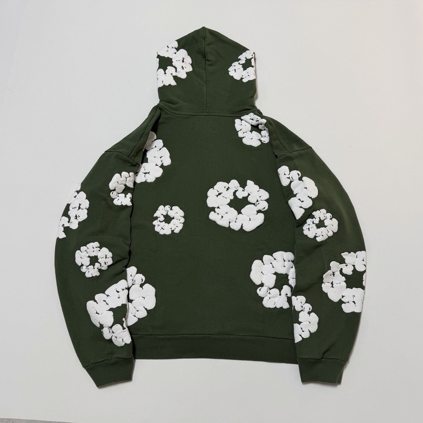 Denim Tears Cotton Wreath Zip Hoodie (SS25TZH11412036）