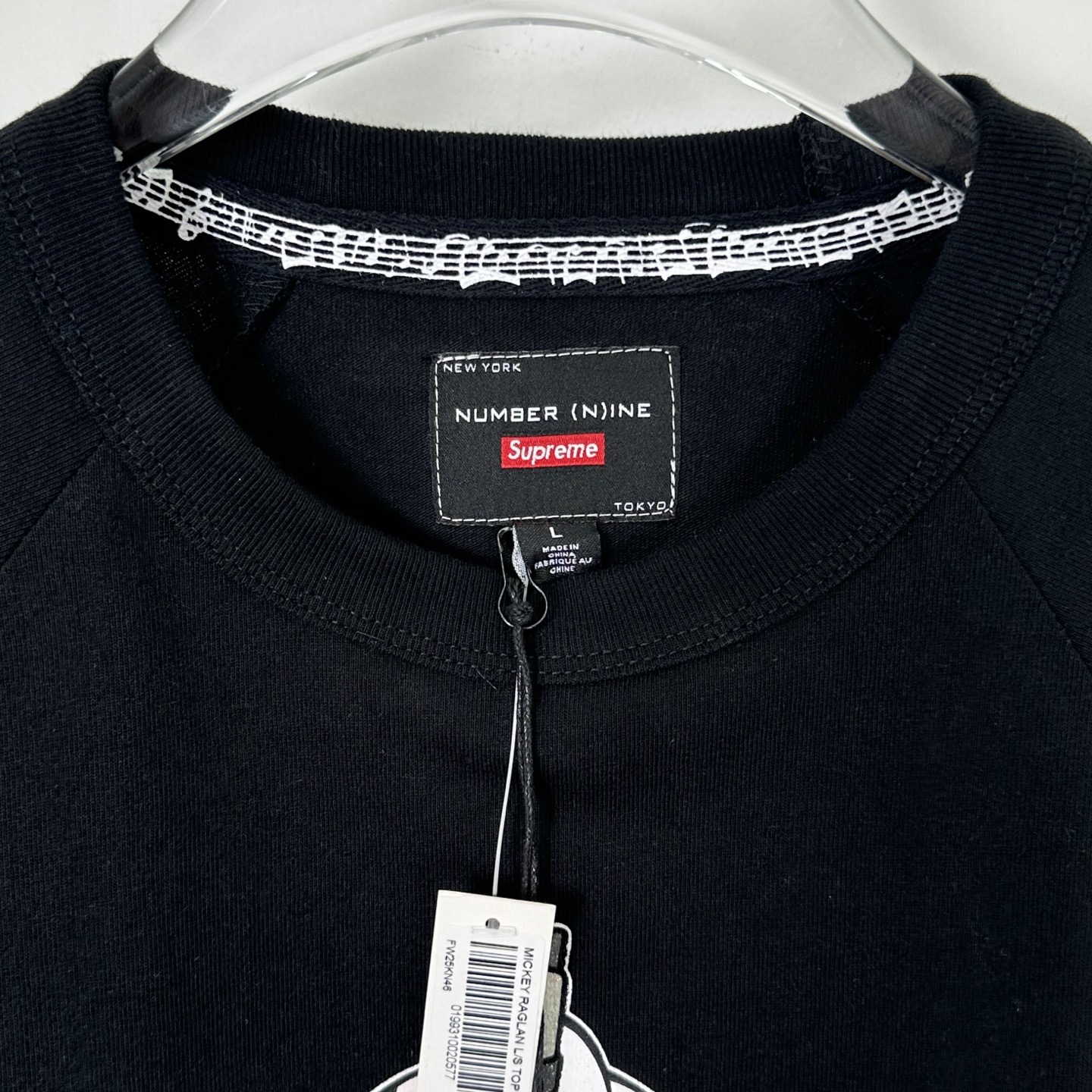 Supreme × Number (N)ine × Mickey Mouse Raglan Long Sleeve （SUP-FW25-234）