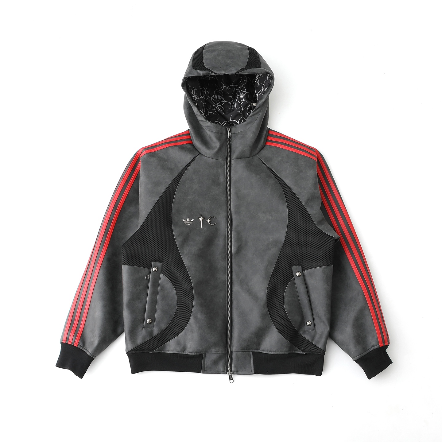 Adidas x Thug Club Teamgeist Faux Leather Jacket  （KC2222）